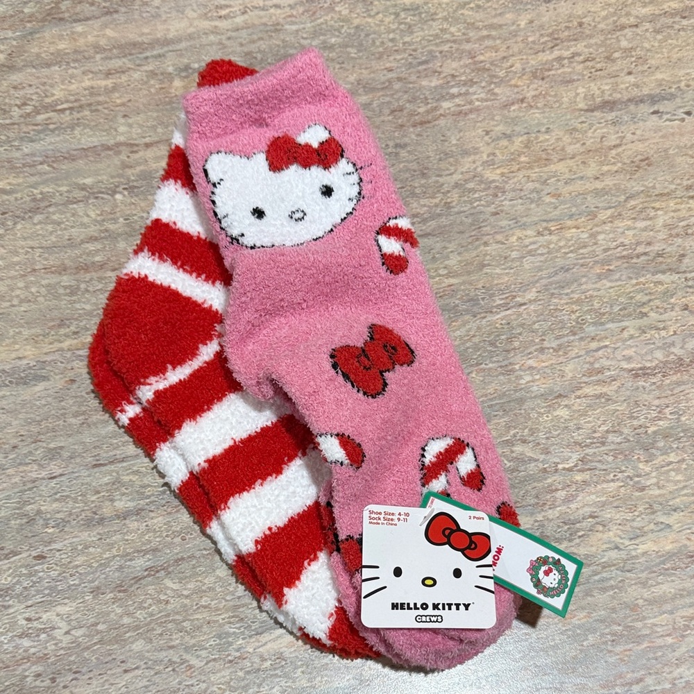 Hello Kitty Fuzzy Socks